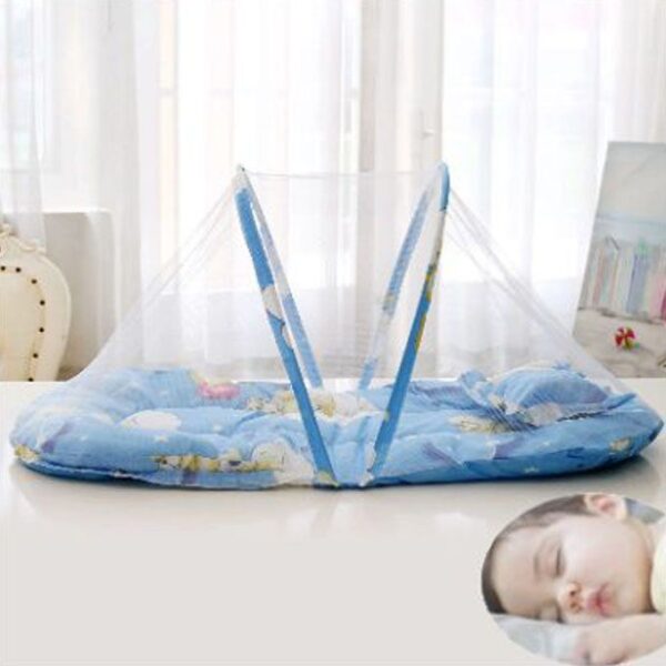 Lit Pour Bébé Avec Matelas Coussin Et Moustiquaire – 0 à 12 mois – Image 2