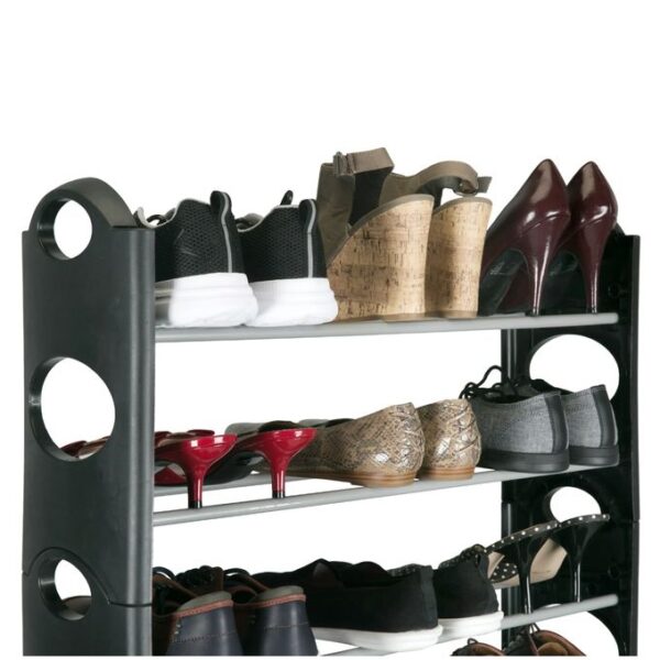 Étagère De 30 Paires de Chaussures Empilable - 10 Niveaux – Image 4