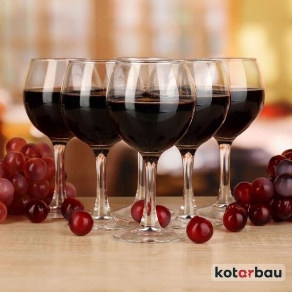 Lot De 6 Coupes À Vin En Verre