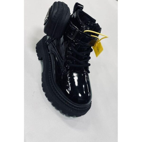 Botte Chaussures Enfant Fille -Noir – Image 2