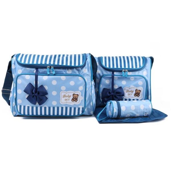 Sac à main pour bébé et voyage, 4 pièces – Bleu