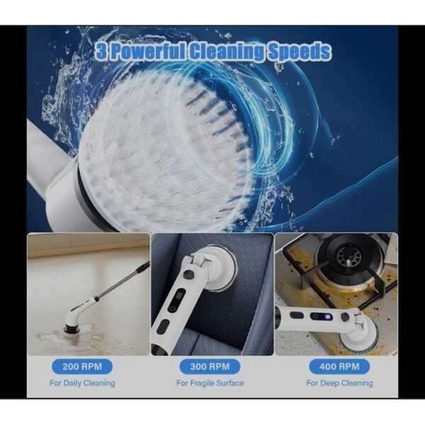 Brosse De Nettoyage électrique Sans Fil 9 En 1 Rechargeable – Image 5