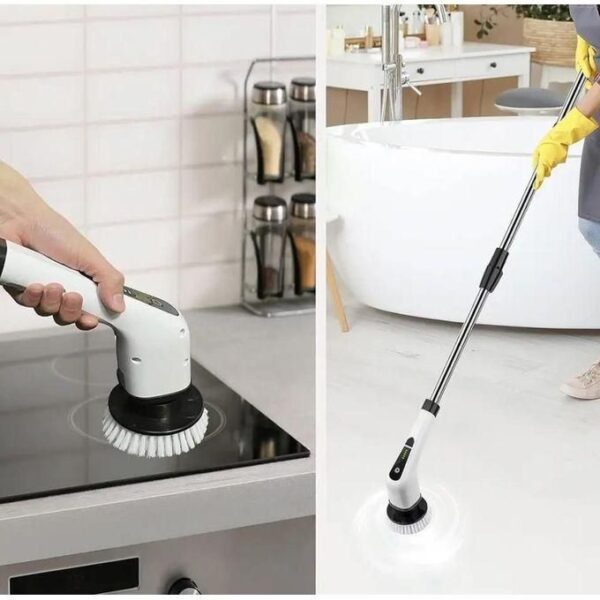 Brosse De Nettoyage électrique Sans Fil 9 En 1 Rechargeable – Image 2