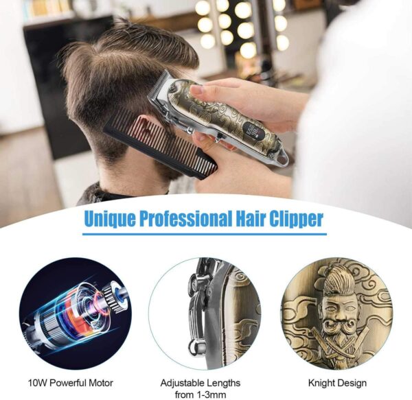 Tondeuse à cheveux professionnelle waer pour hommes, sans fil – Image 7