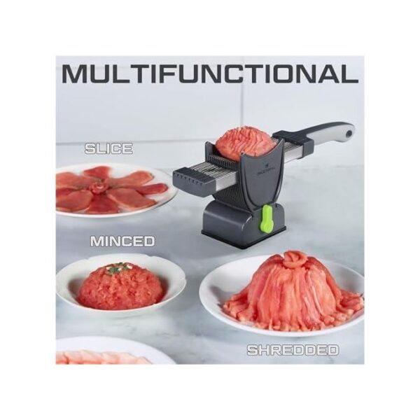 Trancheuse à Viande Multifonctionnelle En Acier Inoxydable – Image 3