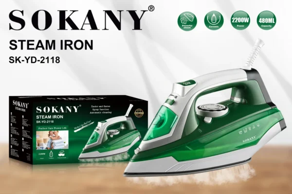 Fer à repasser Sokany SK-YD-2118 - 2200W - 480 ml – Image 2