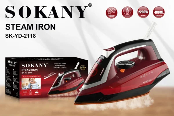 Fer à repasser Sokany SK-YD-2118 - 2200W - 480 ml – Image 3