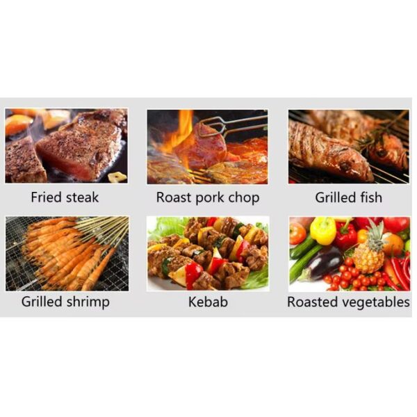 Mini Réchaud De Barbecue Pliable Portable à Charbon De Bois – Image 2