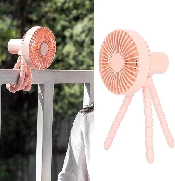Mini ventilateur portable rechargeable pour l'intérieur et l'extérieur – Image 4