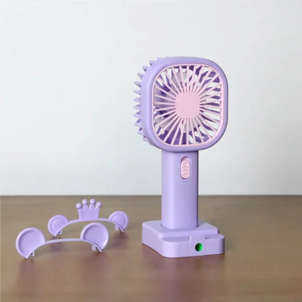Ventilateur portatif de charge USB pour étudiants et enfants avec conception de canif – Image 3