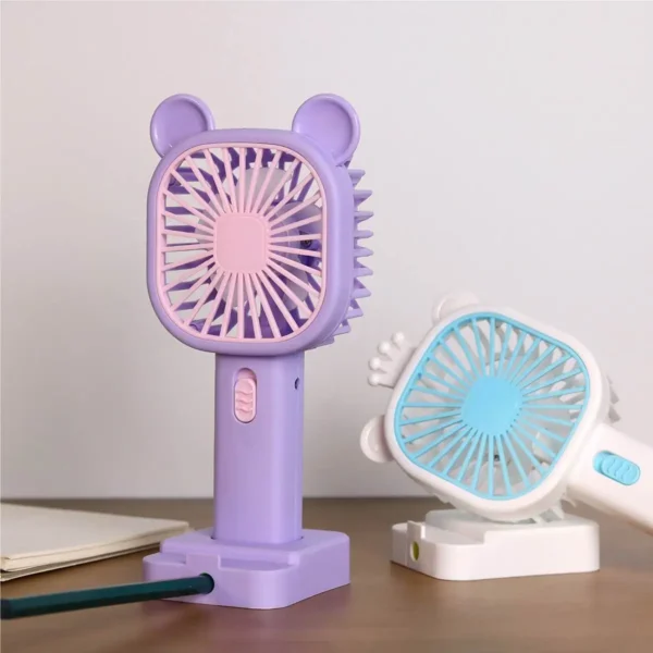 Ventilateur portatif de charge USB pour étudiants et enfants avec conception de canif – Image 6