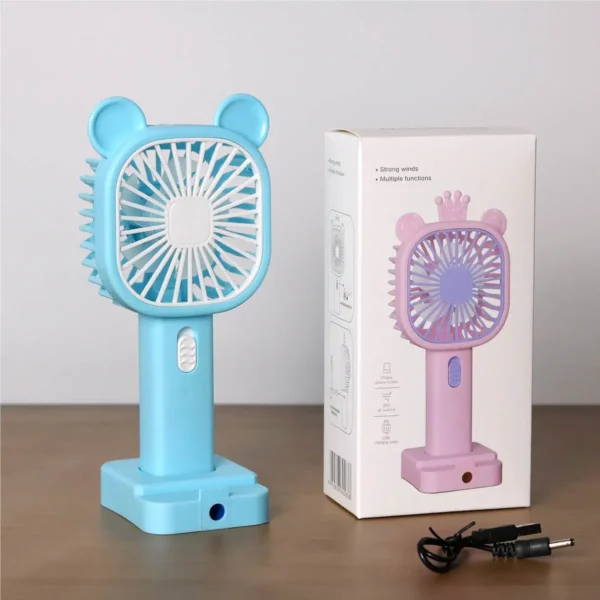 Ventilateur portatif de charge USB pour étudiants et enfants avec conception de canif – Image 4