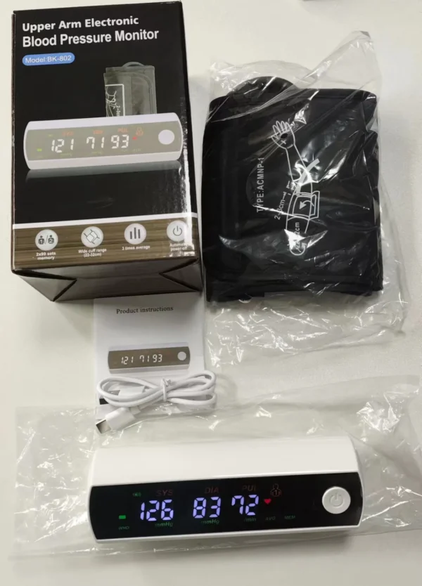 Tensiomètre rechargeable numérique avec écran LCD – Image 6