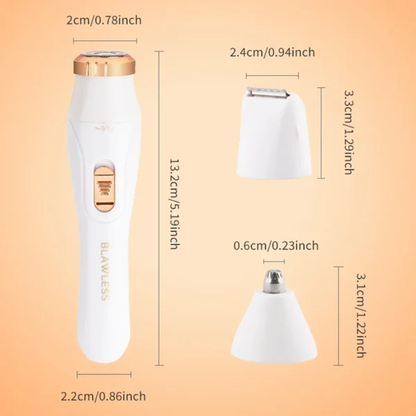 Mini Rasoir Blawless 3 en 1 Pour Aisselles - Sourcils Et Nez – Image 9
