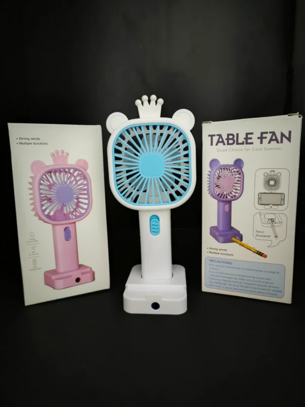 Ventilateur portatif de charge USB pour étudiants et enfants avec conception de canif – Image 7