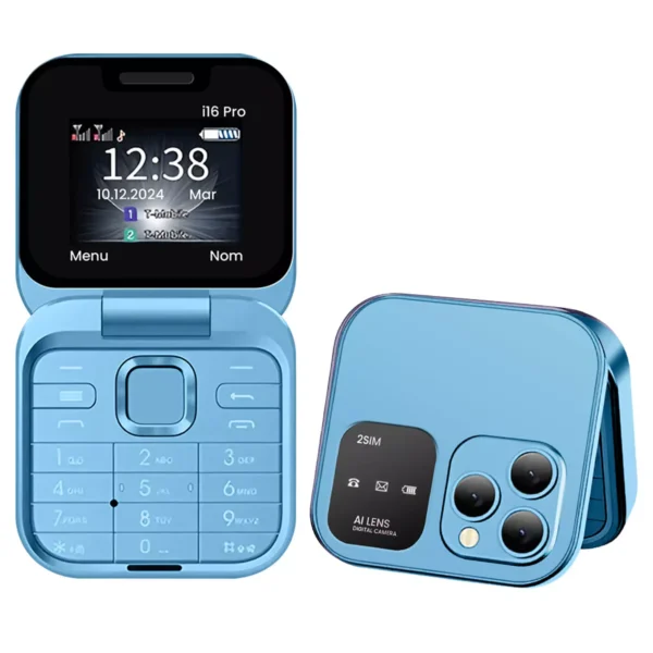 Téléphone portable à rabat i16 Pro - double SIM - 2G